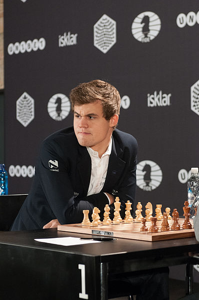 Magnus Carlsen en el torneo Blitz de Berlín en 2015